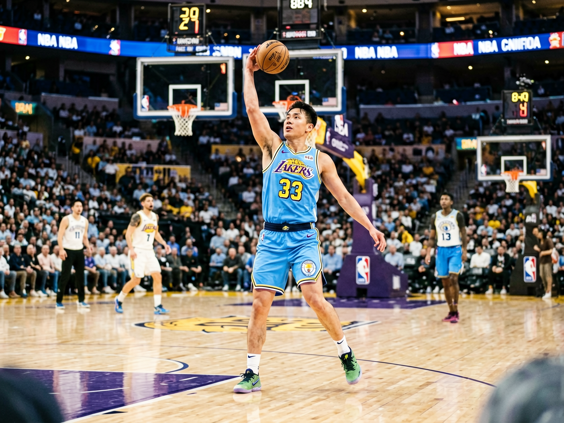 NBA篮球赛场全景